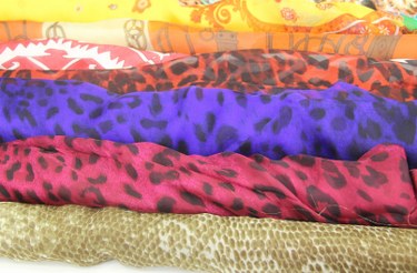 Silk emprime chiffon fabric